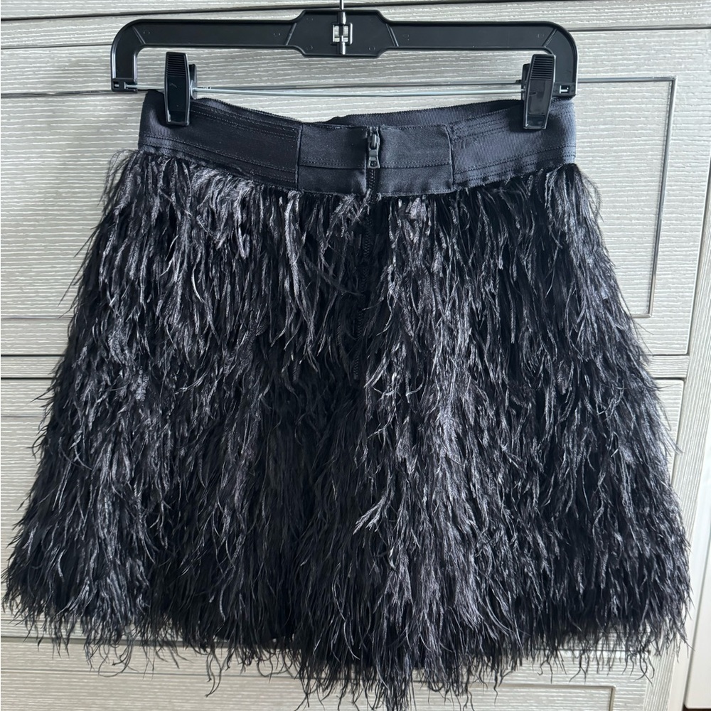 Alice and Olivia Black Feathet “Cina” Skirt